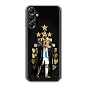 Чехлы для Samsung Galaxy A14 5G (Leo чемпион) (AlphaPrint) (Месси Король)