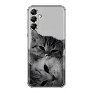 Чехол с рисунком кот на Samsung Galaxy A14 5G (Пара котов)