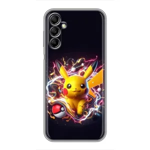 Чехол с Пикачу на Samsung Galaxy A14 5G (Пикачу с мячом)