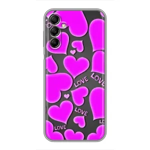 Чехлы для любимой на Самсунг А14 5G (VPrint) (Pink hearts)
