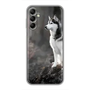 Чехол с Хаски для Samsung Galaxy A14 5G - (AlphaPrint) (Верный пес)