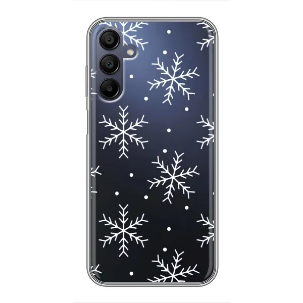 Чехол с принтом «Белые снежинки» для Samsung Galaxy A15 (A155) Чехол с принтом «Белые снежинки» для Samsung Galaxy A15 (A155)