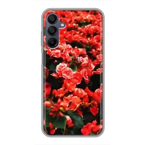 Чехлы с Цветами для Samsung Galaxy A15 (A155) (VPrint) (Цветы красные)
