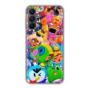 Чехол для Samsung Galaxy A15 (A155) Бравл Старс (VPrint) (герои Бравл Старс)