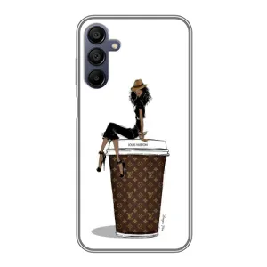 Чехлы Луи Витон для Samsung Galaxy A15 (A155) (AlphaPrint - LOUIS VUITTON) (кофе LOUIS VUITTON)