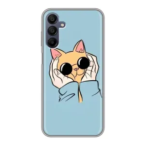 Чохол на Samsung Galaxy A15 (A155) з Котиками (VPrint) (Котик в окулярах)