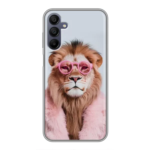 Чехол с принтом «Лев в очках» для Samsung Galaxy A15 (A155) Чехол с принтом «Лев в очках» для Samsung Galaxy A15 (A155)