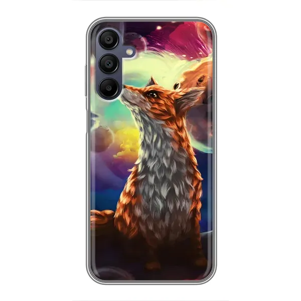 Чохол з принтом «Лисичка в космосі» для Samsung Galaxy A15 (A155)