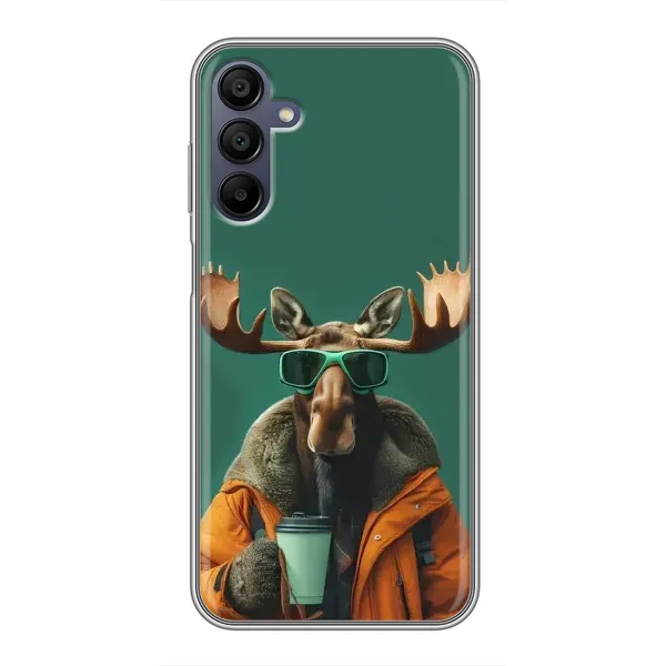 Чехол с принтом «Лось с кофе» для Samsung Galaxy A15 (A155) Чехол с принтом «Лось с кофе» для Samsung Galaxy A15 (A155)