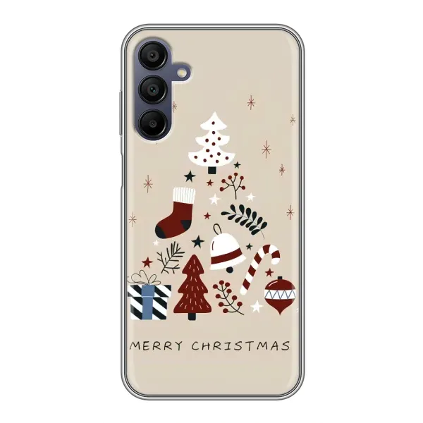 Чехол с принтом «Merry Christmas» для Samsung Galaxy A15 (A155)