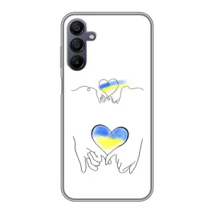 Чехол для Патриота Украины Samsung Galaxy A15 (A155) - (AlphaPrint) (Мир Украине)