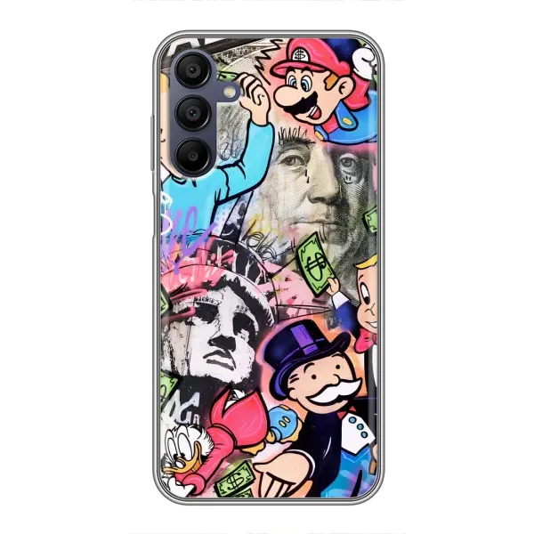 Чехол с принтом «Monopoly man» для Samsung Galaxy A15 (A155)