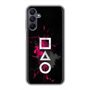 Чехол Гра в кальмара для Samsung Galaxy A15 (A155) (Символы Игра кальмара)