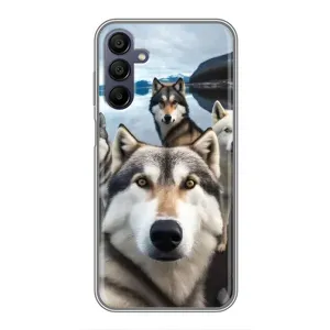 Чохол з Хаскі Samsung Galaxy A15 (A155) - (AlphaPrint) (Селфі Хаскі)