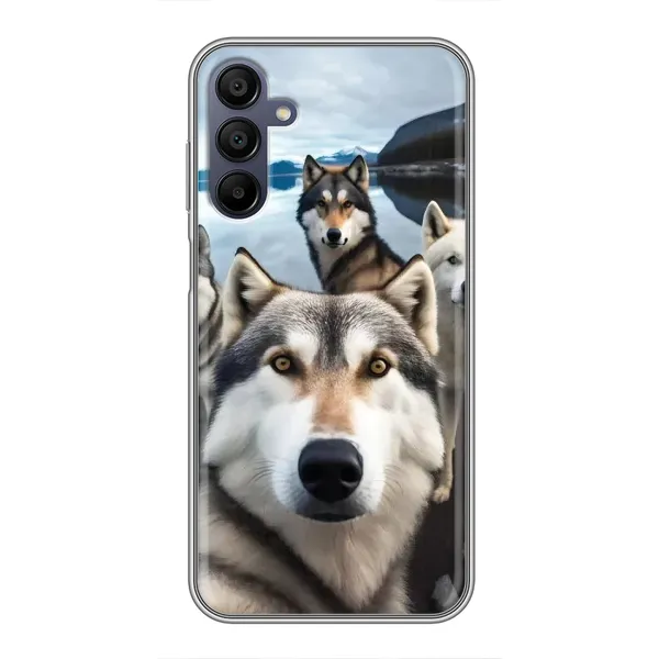 Чохол з принтом «Селфі Хаскі» для Samsung Galaxy A15 (A155)