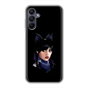 Чехлы Венсдей на Samsung Galaxy A15 (A155) Уэнсдей (AlphaPrint) (серьезная Уэнздей)