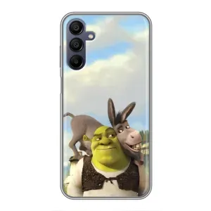 Чехол с мультфильмом Шрек на Samsung Galaxy A15 (A155) (Шрек и Осел)