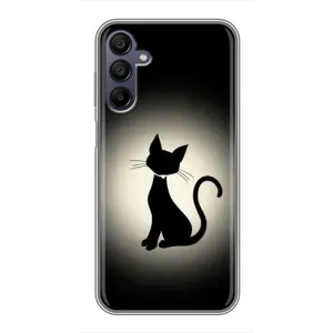 Чохол з принтом для Samsung Galaxy A15 (A155) (AlphaPrint) Модні коти (Силует котика)