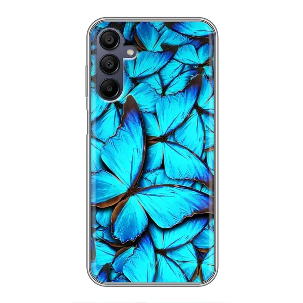 Чехол с принтом «Синие бабочки» для Samsung Galaxy A15 (A155) Чехол с принтом «Синие бабочки» для Samsung Galaxy A15 (A155)