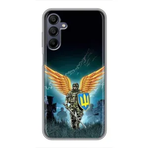 Чехлы с картинкой ЗСУ для Samsung Galaxy A15 (A155) (AlphaPrint) (Солдат ЗСУ)