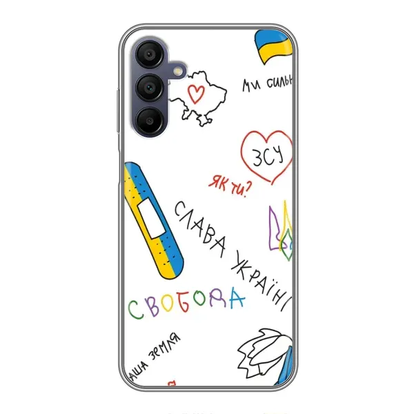 Чехол с принтом «Стикер» для Samsung Galaxy A15 (A155)