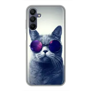 Чохол з принтом для Samsung Galaxy A15 (A155) (AlphaPrint) Модні коти (Стильний кіт)