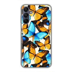 Чохол з принтом для Samsung Galaxy A15 (A155) - (Прикольні) (AlphaPrint) (Яскраві метелики)