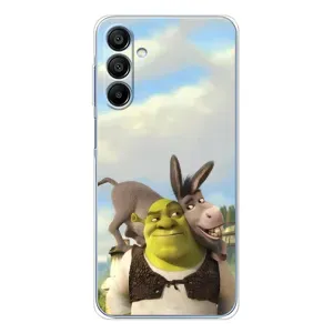 Чехол с мультфильмом Шрек на Samsung Galaxy A16 5G (Шрек и Осел)