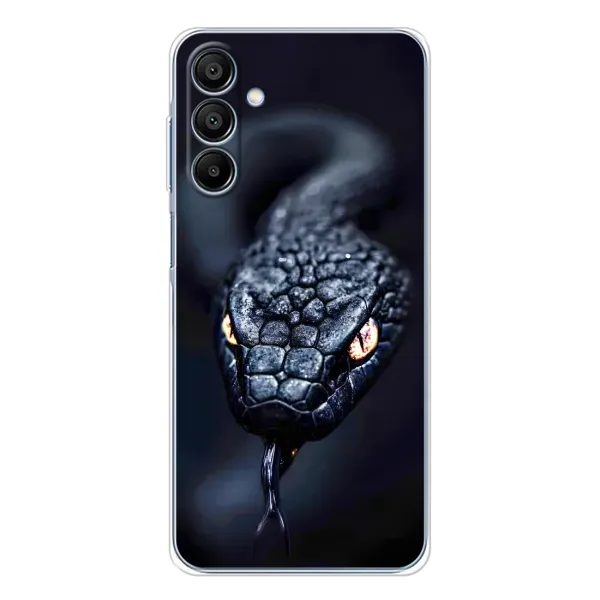 Чохол з принтом «Чорна змія» для Samsung Galaxy A16 5G