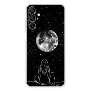 Чохол з малюнком кіт на Samsung Galaxy A16 (Дівчина з котом)