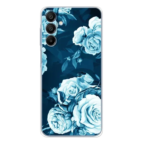 Чехол с принтом «Голубые Бутоны» для Samsung Galaxy A16