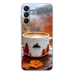 Чехол с уникальным дизайном «Осень с кофе» для Samsung Galaxy A16 (Кофе на природе)