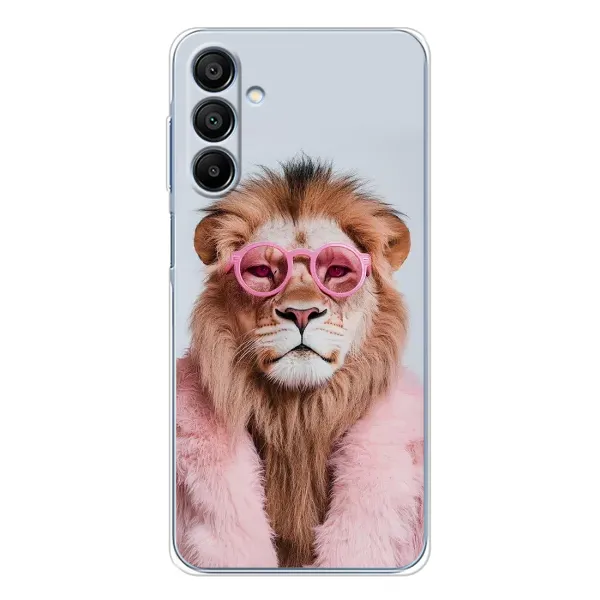 Чехол с принтом «Лев в очках» для Samsung Galaxy A16