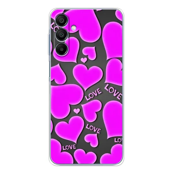Чехол с принтом «Pink hearts» для Samsung Galaxy A16 Чехол с принтом «Pink hearts» для Samsung Galaxy A16