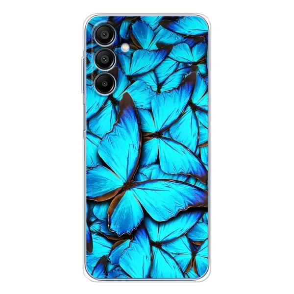 Чохол з принтом «Сині метелики» для Samsung Galaxy A16