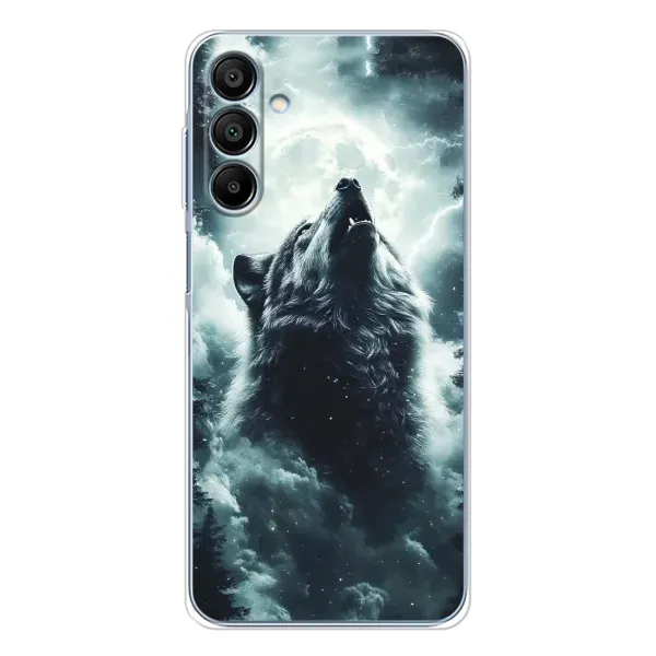 Чохол з принтом «Вовк у хмарах» для Samsung Galaxy A16
