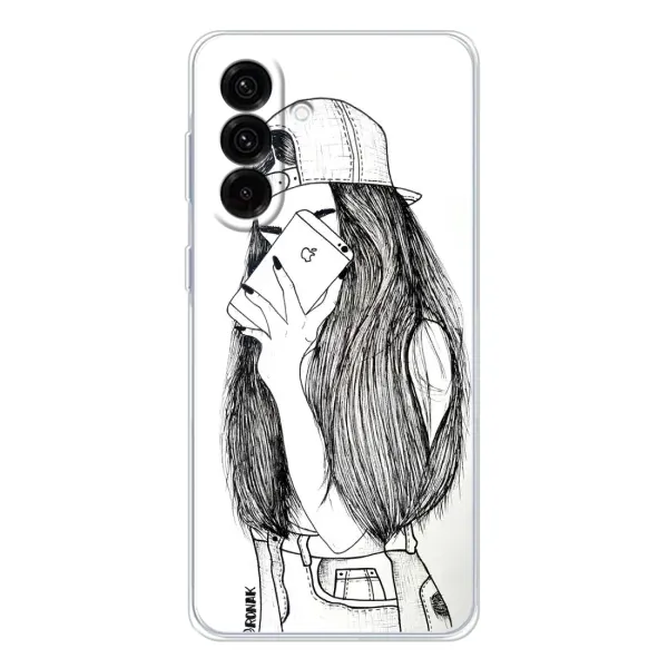 Чехол с принтом «Фото девочки» для Samsung Galaxy A17