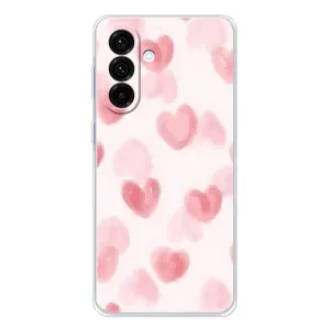 Чехол с розовым рисунком для Samsung Galaxy A17 (Розовые сердечки)