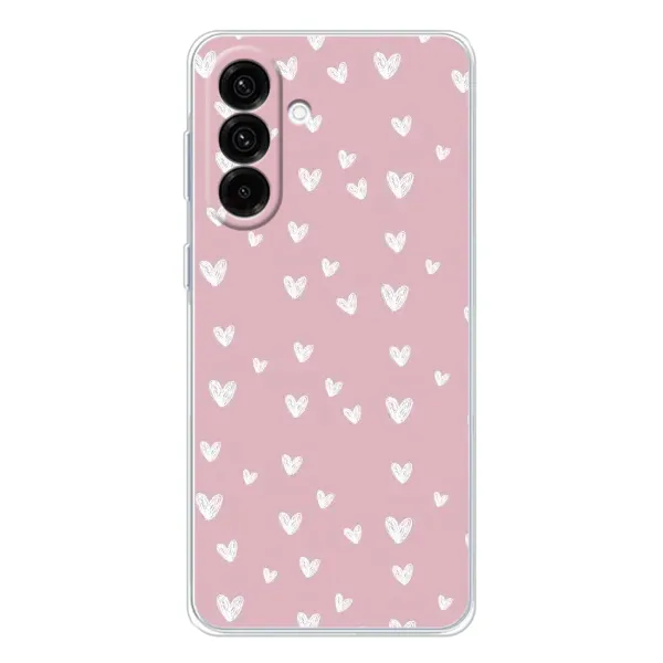 Чехол с принтом «Сердечки на розовом» для Samsung Galaxy A17 Чехол с принтом «Сердечки на розовом» для Samsung Galaxy A17