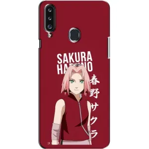 Чехлы Персонажи Аниме Наруто для Samsung Galaxy A20s (A207) (AlphaPrint) (Аниме Сакура)