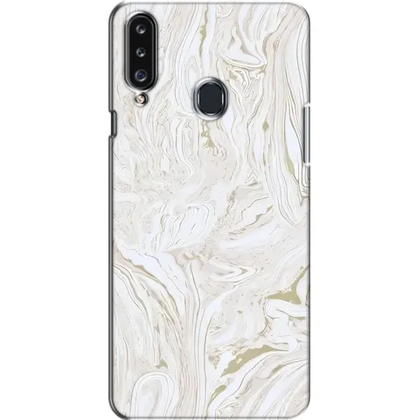 Чехол с принтом «Белый мрамор» для Samsung Galaxy A20s (A207)