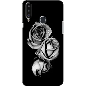 Чехол с принтом «Черная роза» для Samsung Galaxy A20s (A207)