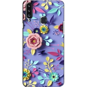 Чохли з квітами для Samsung Galaxy A20s (A207) (VPrint) (Дизайн квітів)