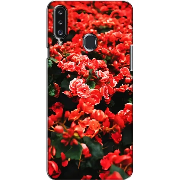 Чехол с принтом «Цветы красные» для Samsung Galaxy A20s (A207) Чехол с принтом «Цветы красные» для Samsung Galaxy A20s (A207)