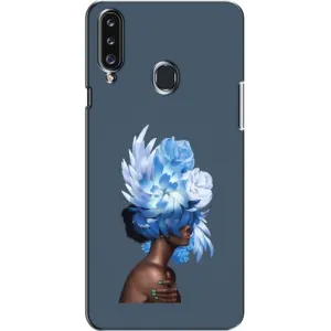Чехлы (ART) Цветы на Samsung Galaxy A20s (A207) (VPrint) (Квіти на голові)