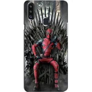 Чохол з принтом «Дедпул на троні» для Samsung Galaxy A20s (A207)
