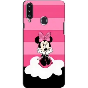 Міккі Маус чохол для Samsung Galaxy A20s (A207) (AlphaPrint - Мультяшні) (Дівчинка Maus)