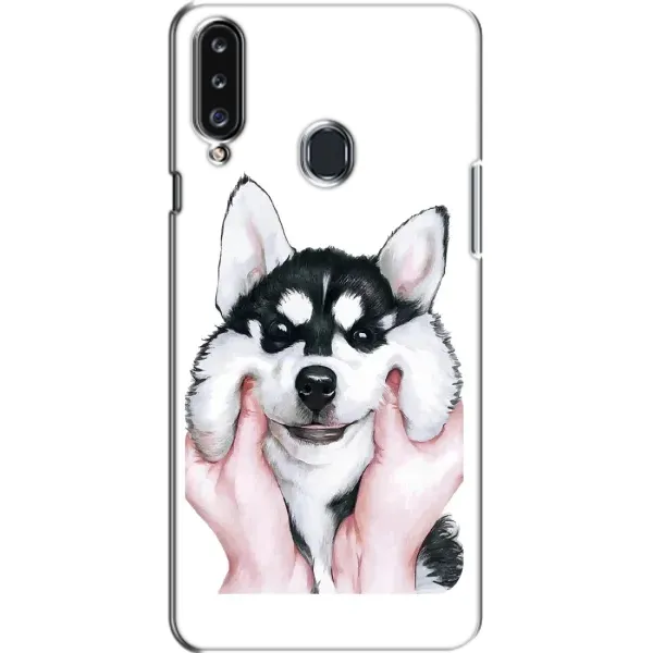 Чехол с принтом «Довольный Хаски» для Samsung Galaxy A20s (A207) Чехол с принтом «Довольный Хаски» для Samsung Galaxy A20s (A207)