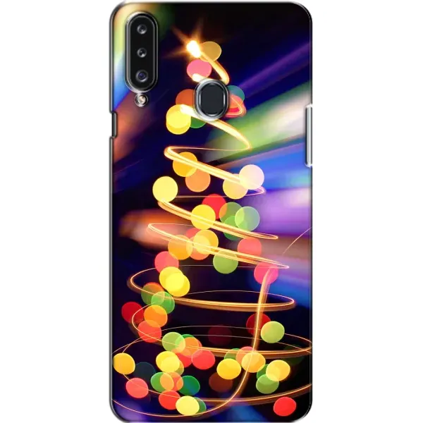 Чехол с принтом «Елка с гирлянд» для Samsung Galaxy A20s (A207)
