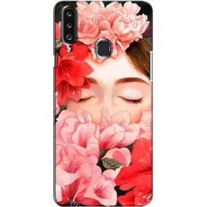 Чехлы (ART) Цветы на Samsung Galaxy A20s (A207) (VPrint) (Очі в квітах)